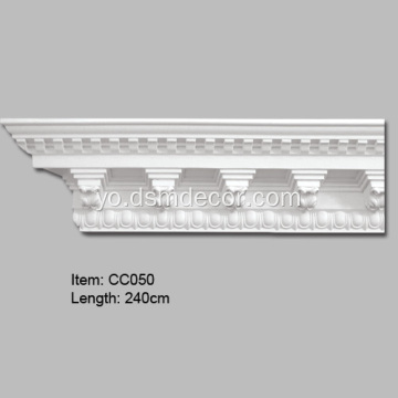 Polyurethane Ohun ọṣọ Dentil ade Moldings